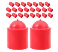 GANAZONO 25Pcs Billiard Cue End Protectors Durable Rubber Covers for Billiard Tips Vibration Reducing Design Fits Cues for Travel and Play Great for Billiards
