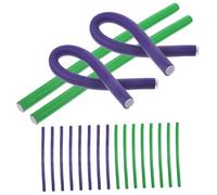 GANAZONO 2packs Heatless Flexible Hair Rollers Women Foam Curling Irons No Heat Spiral Hair Curlers for Random