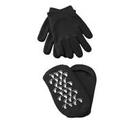 GANAZONO 2Pairs Moisturizing Gloves and Foot Cover Essential Oil Gel Gloves for Hand and Foot Care Spa Socks for Softening Skin for Home Use Black