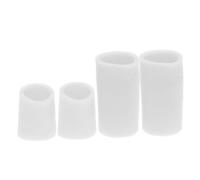 GANAZONO 2pairs Wear Finger Covers Silicone Thumb Sleeve Protection for Cutting Writing Crafting Injury Prevention Comfortable Gel Glove Reusable Finger Tips