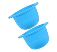 GANAZONO 2pcs 300ml Silicone Wax Warmer Liners Foldable Wax Pot Bowls for Hair Removal Waxing Supplies Reusable Melt Silicone Liner Compatible Machines