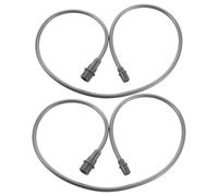 GANAZONO 2pcs 80cm Gray Plastic Vacuum Hose Extension Tube for Cupping Set - Flexible Hand Pump Tubing Connector Spare Parts for Suction Massage Therapy at Home
