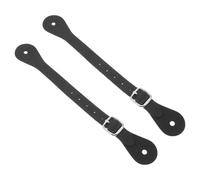 GANAZONO 2pcs Adjustable Spur Straps for Thigh High Boots Durable PU Riding Accessories for Equestrian Activities Compatible with Various Riding Boots Comfortable Fit for Men and Women