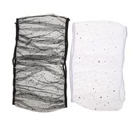 GANAZONO 2pcs Bird Cage Covers with Elastic Edging for Finch Cage Seed Catcher Mesh Netting Fits 45.6"-66.9" Indoor Birdcage Protective Dust and Splash Guard