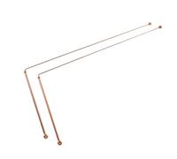 GANAZONO 2pcs Brass Dowsing Rods for Water Divination Ghost Hunting Dual Head Design for Accurate Treasure Location User Friendly Outdoor Tools for Beginners Professionals