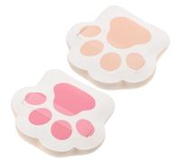 GANAZONO 2pcs Cat Paw Makeup Puff Dual Use Loose Powder Sponge Small Cosmetic Applicator for Dry Wet Application Smooth Texture Versatile Face Foundation Pads