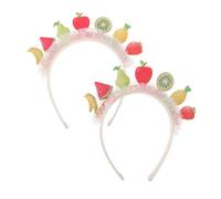 GANAZONO 2pcs Children’s Fruit Headbands Novelty Hair Accessories with Vibrant and Sweet Design Mesh Lace Material and Sequin Decoration Sturdy for Boys and Girls Party and Performance