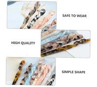 GANAZONO 2Pcs Creative Acetate Decorative Hairpins for Women Unique Leopard Print Bun Headdress Clips Chic Hair Accessories for Daily Wear Party Gift