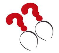 GANAZONO 2pcs Decorative Question Mark Shape Hair Accessories Funny Headdress for Parties and Events Lightweight and Comfortable Unique Costume Decoration for Photo Moments