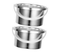 GANAZONO 2pcs Electric Wax Warmer Pot Replacement Insert for Hair Remover Temperature Control Hardwearing Aluminum
