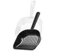 GANAZONO 2pcs Ergonomic Cat Litter Scoopers Design for Easy Cleaning Storage Reusable Litter Scoops Compact Lightweight Pet Supplies