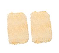 GANAZONO 2pcs Exfoliating Sisal Sponge Pads for Body Scrubbing Natural Sisal Body Scrubbers Lanyard for Daily Cleansing and Massaging for Bath and Shower Use