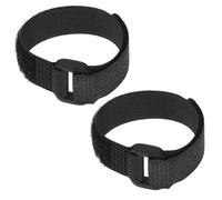 GANAZONO 2pcs Flexible Rooster Neck Belts in Black Nylon with Snug and Comfortable Fit, Stop-screaming Collars Preventing Irritation, Anti-crowing Neckbands for Chickens and Pets