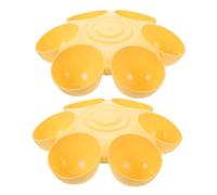 GANAZONO 2pcs Flower Shaped Pet Feeding Bowls for Dogs and Cats Non-skid Puppy Food Dispenser Smooth for Easy Cleaning for Comfortable Eating