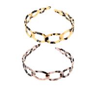 GANAZONO 2Pcs Hair Hoops Slip Hollow Out Headbands for Women Shell Hair Accessories for Everyday Wear for and Photo Shoots