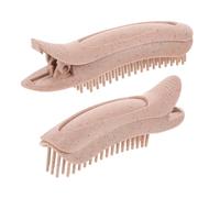 GANAZONO 2pcs Hair Root Volume Clips Bangs Roller Curler Clips for Fluffy Styling Hair Accessories for Women Macaron Candy Color Orange Red