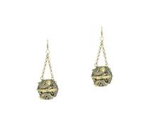 GANAZONO 2pcs Hanging Censer Incense Burner with Chain Brass Incense Burner with Lid Ball Shape Crafts for Metaphysical Meditation