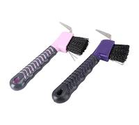GANAZONO 2Pcs Horse Hoof Cleaning Brushes Durable Hoof Grooming Tools Goats Donkeys Safe High Grade Tpe Material for Effortless Dirt Removal