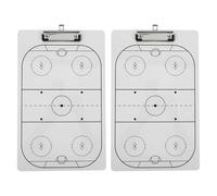 GANAZONO 2pcs Ice Hockey Coaching Dry Erase Tactical Whiteboards with Markers for Teams Training and Strategy Planning, Portable Coaches Clipboard for Sports Outdoors