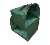 GANAZONO 2pcs Large Capacity Collapsible Garden Bags with Reinforced Handles Semicircular Dustpan Design for Waste Leaf and Weed Collection Portable Outdoor Gardening Containers