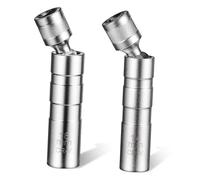 GANAZONO 2Pcs Magnetic Spark Plug Socket Steel Wrench for Car Maintenance Rotatable Design Durable Automotive Accessory