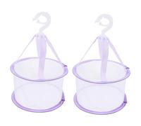 GANAZONO 2pcs Makeup Brush Drying Rack Set Mesh Drying Basket for Cosmetic Tools Hanging Storage Net for Makeup Sponges and Brushes Space-Saving Organizer