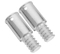 GANAZONO 2pcs Metal Broom Handle Threaded Tip 22mm American Type