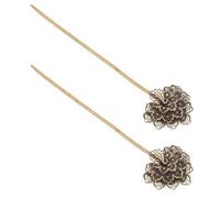 GANAZONO 2pcs Metal Cigar Needle Tool Antique Brass Cigar Puncher for Improving Draw Portable Awl Pick and Poker for Lovers