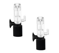 GANAZONO 2pcs Mini Fish Tank Filter with Internal Oxygen Pump, Small Waterfall Submersible Aquarium Cleaner, Silent Aquarium Accessories for Fish Tank Cleaning and Aeration