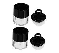 GANAZONO 2pcs Mini Loose Powder Box Refillable Portable Case Powder Subpackaging Box for Travel and Daily Use