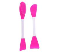 GANAZONO 2pcs Multifunctional Silicone Mud Mask Brush and Face Massage Brush Set, Portable Double-head Applicator for Diy Skin Care and Facial Masks in Beauty Routine