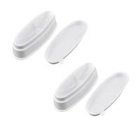 GANAZONO 2pcs Nail Art Powder Collection Tray Ergonomic Design Easy French Dip Storage Box for Glitter Dipping Powder Lightweight Portable Manicure Accessories