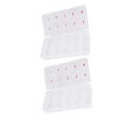 GANAZONO 2pcs Nail Art Storage Box Multifunctional Nail Accessories Organizer Storage Holder and Tips Small Decorative