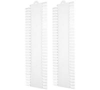 GANAZONO 2pcs Nail Tips Practice Board Transparent Nail Polish Painting Display with 60 Colors Single Sided Tip Palette for Art Design