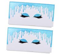 GANAZONO 2Pcs Paper Eyelash Containers Seal for Safe Storage of False Lashes Durable Design for Maintaining Lash Shape Eyelash Packing Box