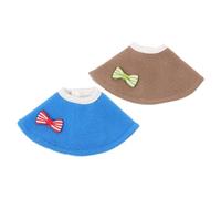GANAZONO 2pcs Parrot Protective Collar for Birds Anti-biting Neck Multi-functional Prevents Pecking Promotes Butterfly Bowknot