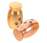 GANAZONO 2pcs Pet Ashes Keepsake Boxes Urns for Dogs and Cats Rose Gold Finish Multifunctional Memorial Storage for Ashes Hair Teeth Elegant Discreet Design for Home Tribute