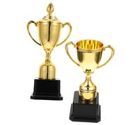 GANAZONO 2pcs Plastic Trophy Lightweight Award Prizes for School Competitions Kindergarten Classroom Football Basketball Talent Shows