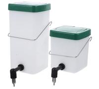 GANAZONO 2pcs Rabbit Water Fountain Automatic Non-drip Drinking Bottle for Bunny Pet Water Box Bowl for Indoor Outdoor Use