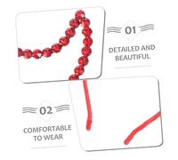 GANAZONO 2pcs Red Rhinestones Devil Horn Headwear Halloween Costume Party Hairband Charming Accessory for Cosplay Masquerade