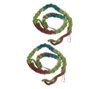 GANAZONO 2pcs Reptile Climbing Vine Toys for Hermit Crab and Terrarium Decor Fake Vine Ornament for Reptile Tank Accessories Small Size