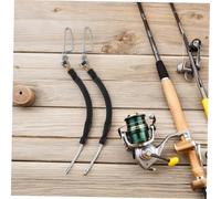 GANAZONO 2pcs Shooting Shock Absorber Shock Cord Retention Cord Bungee Line Stretch Recoil Fishing Snap Swivel Black Emulsion