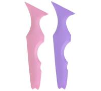 GANAZONO 2pcs Silicone Eyeliner Stencil Makeup Tool Reusable Applicator for Eyeliner Lipstick Mascara Easy to Use Makeup Aid for Eye Lines Lip Contours