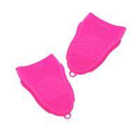 GANAZONO 2pcs Silicone Makeup Brush Cleaner Pads Portable Travel Face Scrubber for Women Multifunctional Cosmetic Brush Scrubber Pad Gentle Hands and Easy to Store