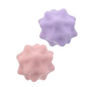 GANAZONO 2pcs Spiky Massage Ball Tool for Foot Acupoint Stimulation and Muscle Relaxation Silicone Yoga Massager for Deep Tissue Fascia Release Portable Muscle Exercise Balls for Home