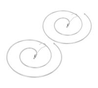 GANAZONO 2pcs Spiral Drying Rack Hanging Rack for Laundry Foldable Stainless Steel, Silver, Spiral Structure, Space-saving, for Blankets and Tablecloths, Outdoors or Laundry Room
