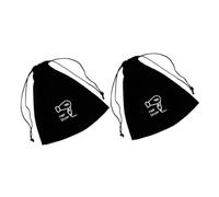 GANAZONO 2pcs Travel Drawstring Bag for Hair Organizer for Hair Styling Tools for Home and Travel Spacious Lint Material Pouch