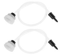 GANAZONO 2pcs Vacuum Sealer Hose Replacement Tubing Accessory, White Plastic Vacuum Flexible Hose with Easy Connection for Food Sealing and Freshness Preservation in Kitchen