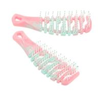 GANAZONO 2Pcs Wide Tooth Massage Comb for Gentle Detangling Comb for Curly Long Hair Scalp for All Hair Types Cute Design for Home Use