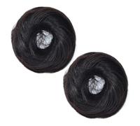 GANAZONO 2pcs Wig Hair Spiral Hair Bun Maker Doughnut Shaper for Long Modelling Tool Includes Donut Bun Maker and Extension Rings for Girls